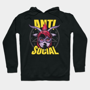 Anti Social Demon Girl Hoodie